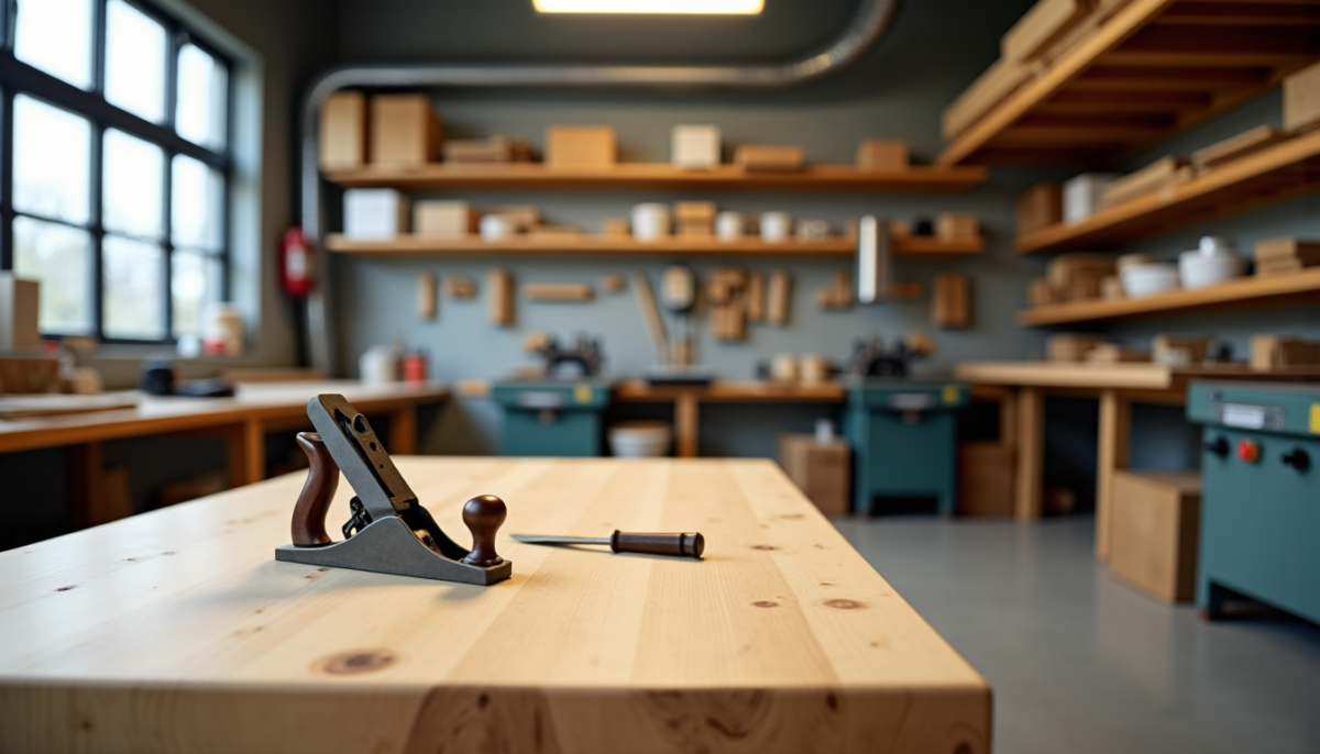 Aménager son atelier bois : surface, éclairage et ventilation